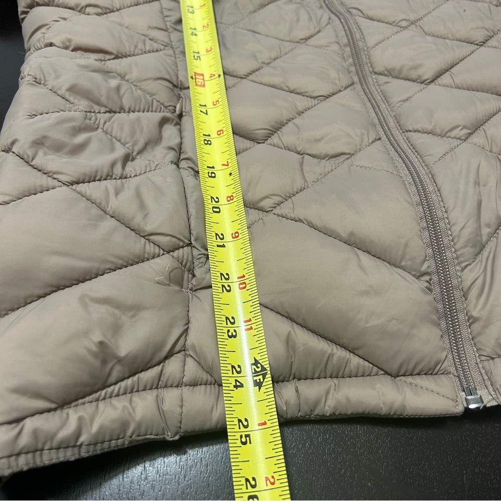 Xeroxposur Quilted Hooded Jacket Lightweight Hidden Pockets Espresso Sz Medium - Picture 5 of 13